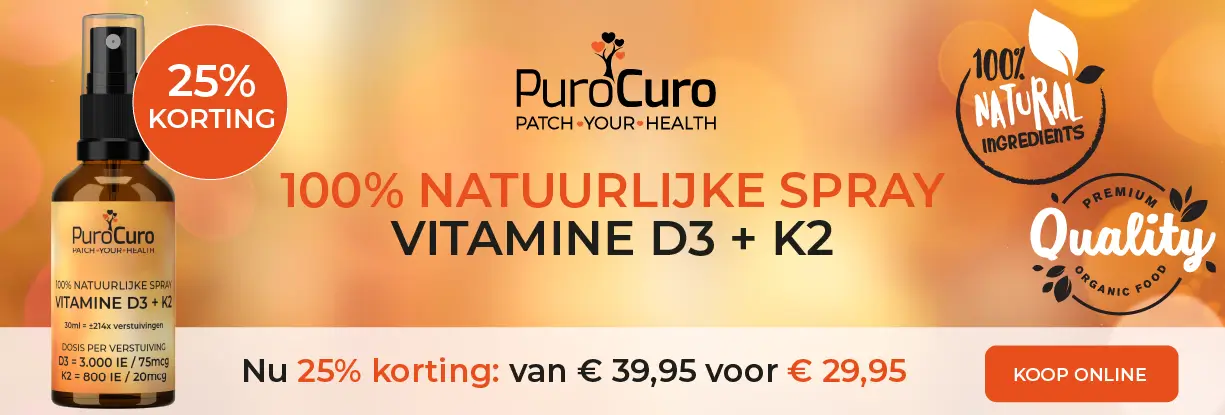PuroCuro vitamine D3 + K2 combinatie spray